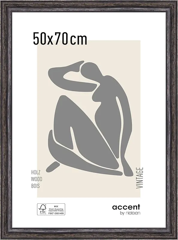 Nielsen wissellijst Accent vintage 50 x 70 – zwart – alleen afhalen Veenendaal Op = Op