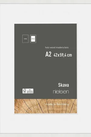 Wissellijst Nielsen Skava wit – 42×59,4 A2 Laatste Versie