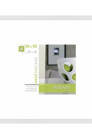 Wissellijst Nielsen Apollo 50 x 50 wit incl. passe-partout Betaalbaar