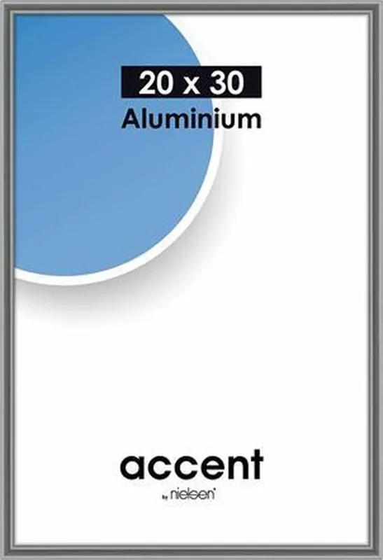 Gereduceerde Prijs Nielsen wissellijst accent 20 x 30 – staalgrijs glanzend