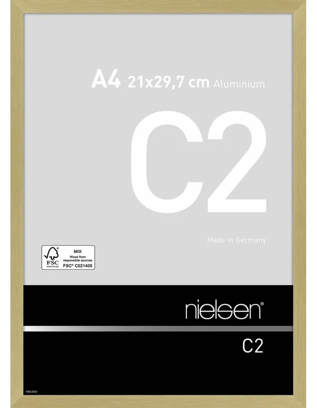 Nielsen wissellijst C2 A4 – metalic goud Hete Deal