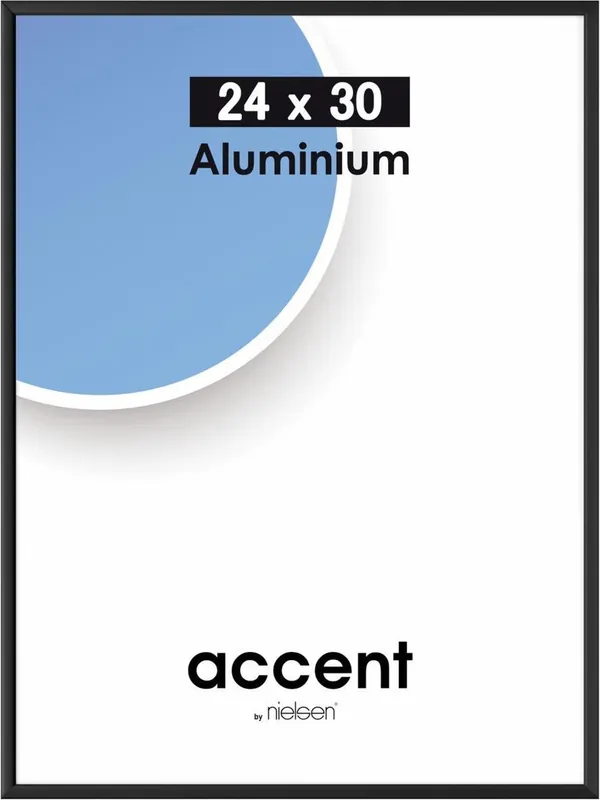 Nielsen wissellijst accent 24 x 30 – aluminium zwart Direct Beschikbaar