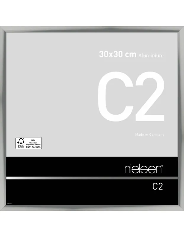 Finale Uitverkoop Nielsen wissellijst C2 30 x 30 – zilver glans