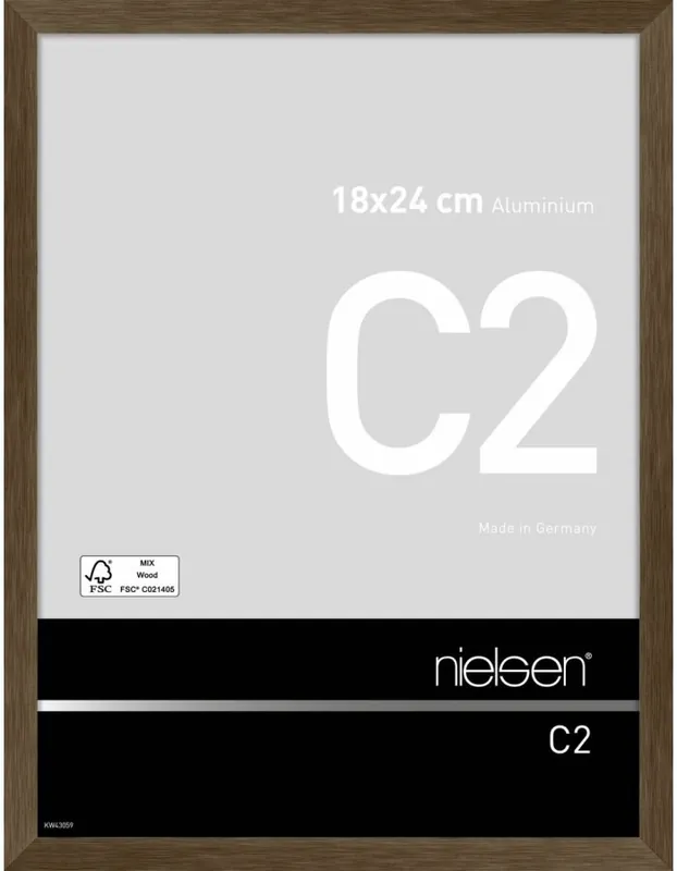 Nielsen wissellijst C2 18 x 24 – metallic walnoot Koopje