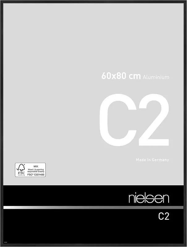Betaalbaar Wissellijst Nielsen C2 60×80 – brushed black matt – alleen afhalen Veenendaal