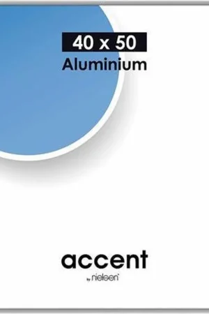 Wissellijst Nielsen Accent 40×50 – aluminium mat zilver Hoge Kwaliteit
