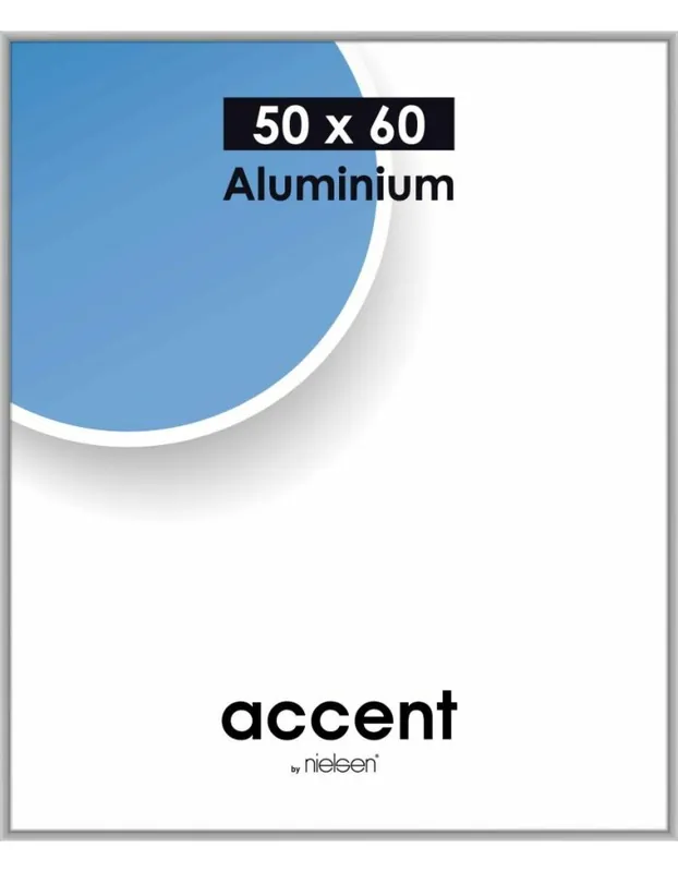 Nielsen wissellijst Accent 50 x 60 – aluminium mat zilver Merkproduct