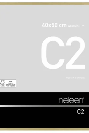 Wissellijst Nielsen C2 40×50 – brushed frosted gold Weekendaanbieding