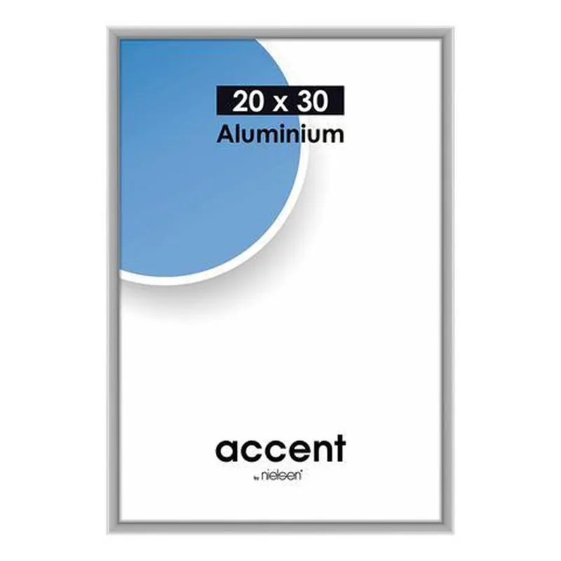 Wissellijst Nielsen Accent 20×30 – aluminium mat zilver Aanbieding