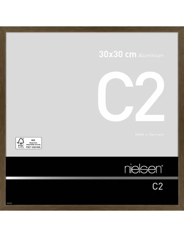 Speciale Aanbieding Nielsen wissellijst C2 30 x 30 – walnoot mat