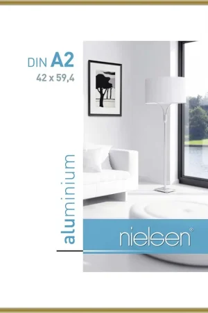 Wissellijst Nielsen classic – 42×59,4 A2 – goud glans Meest Verkocht