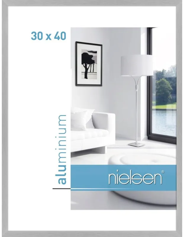 Nielsen wissellijst C2 30 x 40 – zilver Bestseller