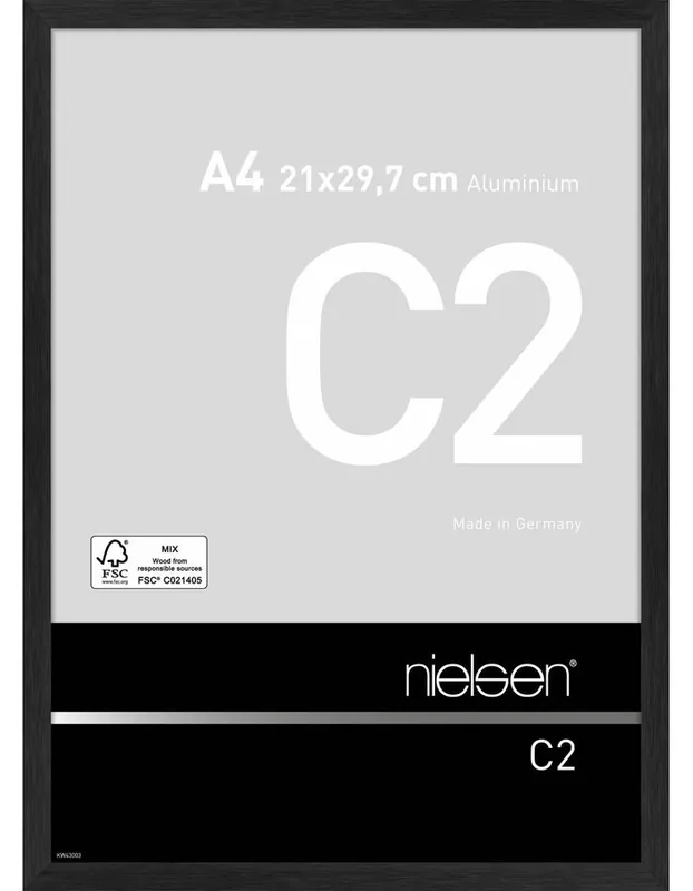 Finale Uitverkoop Nielsen wissellijst C2 A4 – mat zwart