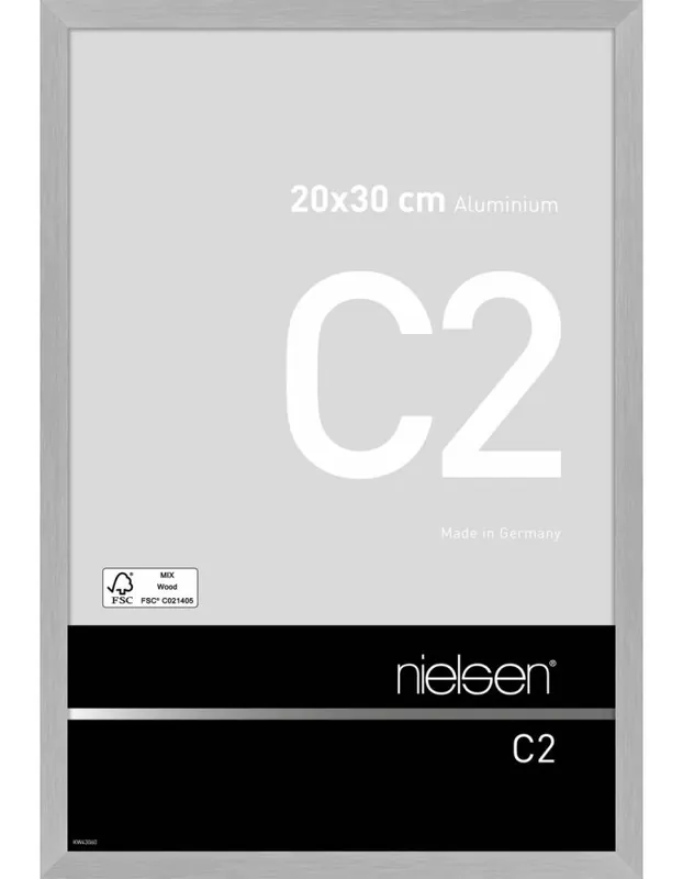 Nielsen wissellijst C2 20 x 30 – metalic zilver Premium