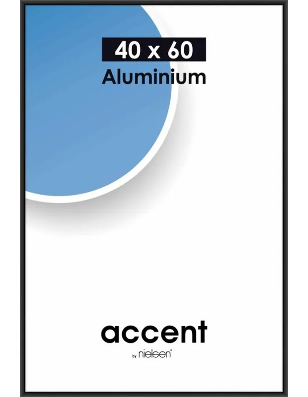 Wissellijst Nielsen Accent 40×60 – aluminium mat zwart Bestel Nu