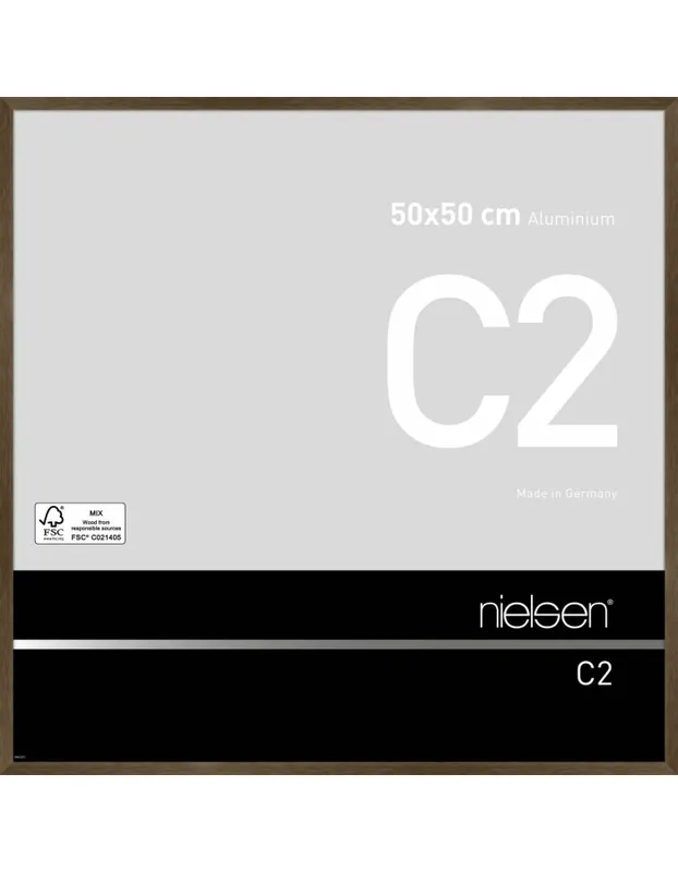 Express Levering Nielsen wissellijst C2 50 x 50 – walnoot bruin