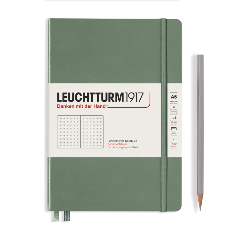 Leuchtturm1917 medium – dotted – olive Beste Prijs