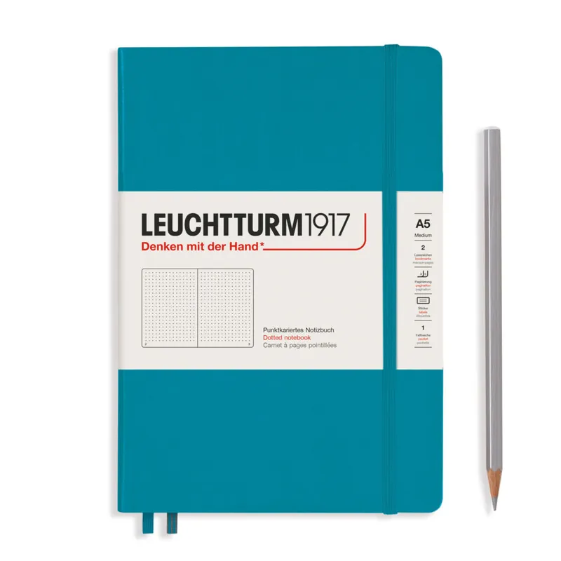 Beperkt Aanbod Leuchtturm1917 medium – dotted – ocean