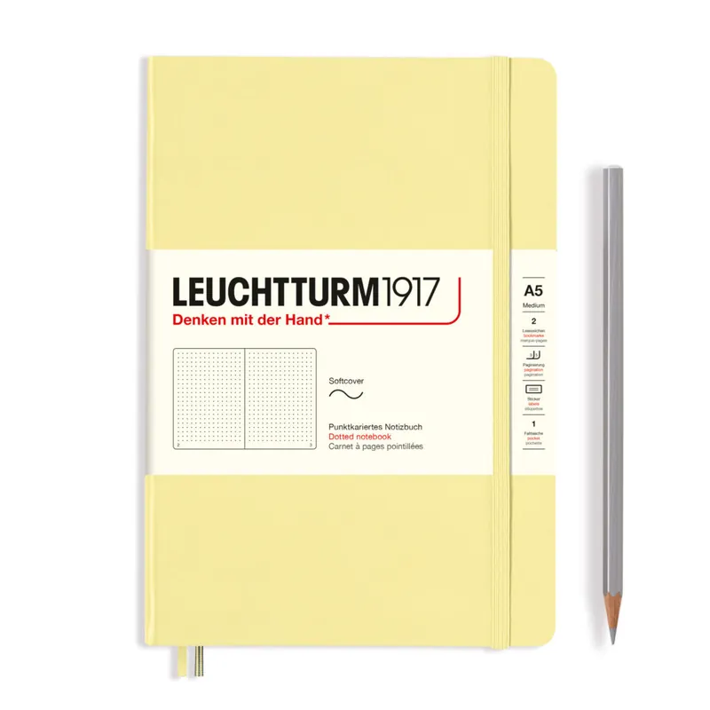 Leuchtturm1917 soft cover medium A5 – dotted – vanilla Betaalbaar