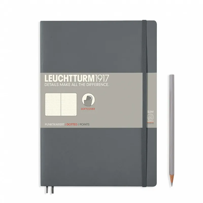 Nieuw Leuchtturm1917 soft cover B5 dotted anthracite