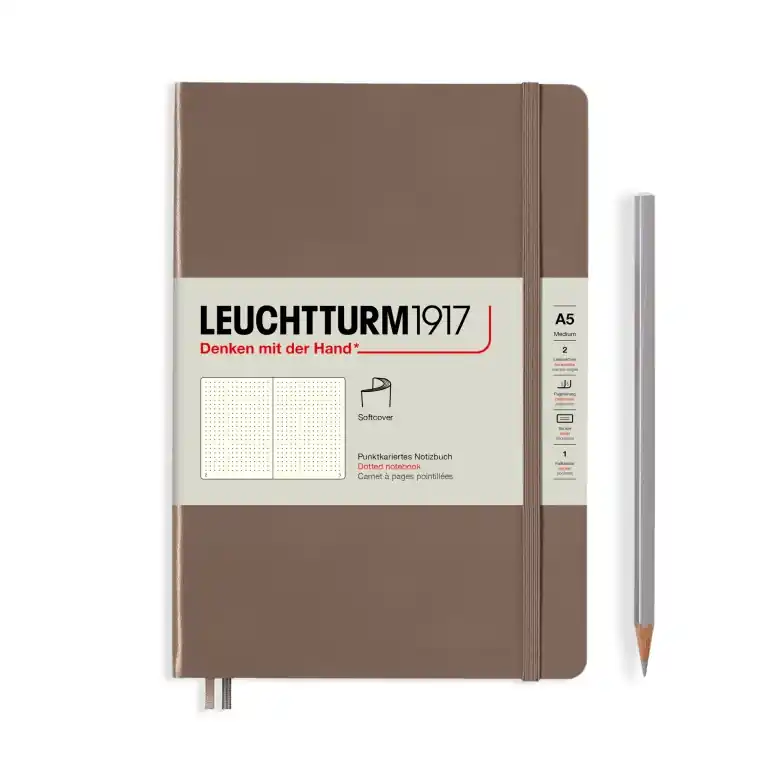 Leuchtturm1917 soft cover medium A5 Warm earth dotted Rechtstreeks Van De Fabrikant