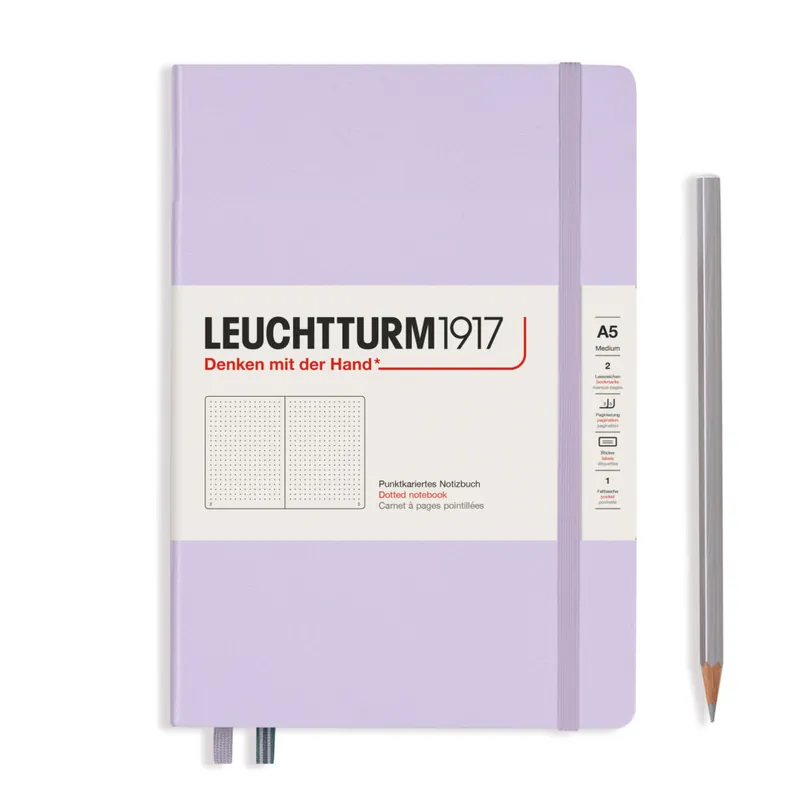 Leuchtturm1917 medium – dotted – lilac Op = Op