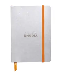 Finale Uitverkoop Rhodia rhodiarama dotted – A6 zilver