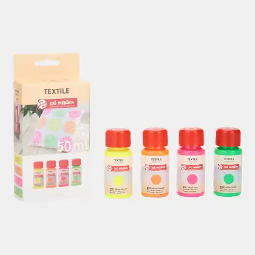 ArtCreation Textiel set neon 4x50ml Hete Deal