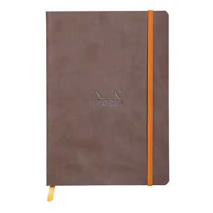 Dagaanbieding Rhodia rhodiarama dotted – A5 chocolade
