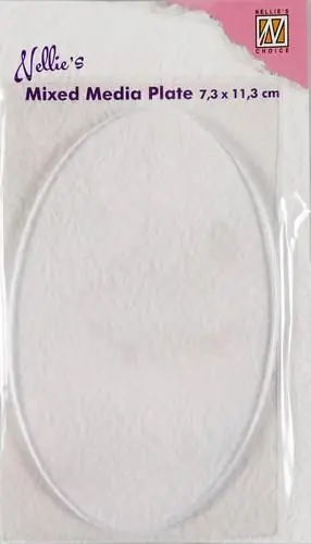 Favoriet Nellie's mixed media plate – ovaal 7,3 x 11,3