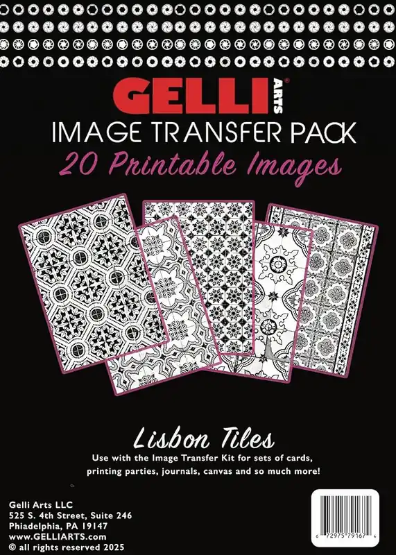 Gelli Arts image transfer papier – Lisbon tiles Veilige Betaling