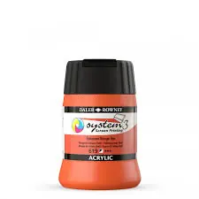 Dagaanbieding DalerRowney System3 screenprinting Acryl 250ml – 629 cadmium orange hue
