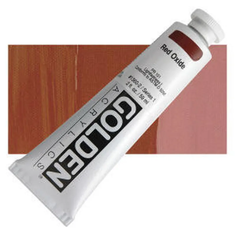 Golden heavy body acryl 60ml – S1 – 1360 red oxide Direct Verzonden