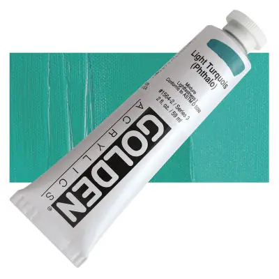 Golden heavy body acryl 60ml – S3 – 1564 light turquoise (phthalo) Premium