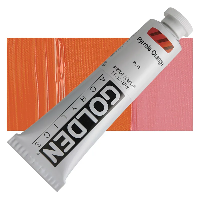 Golden heavy body acryl 60ml – S8 – 1276 pyrrole orange Betaalbaar
