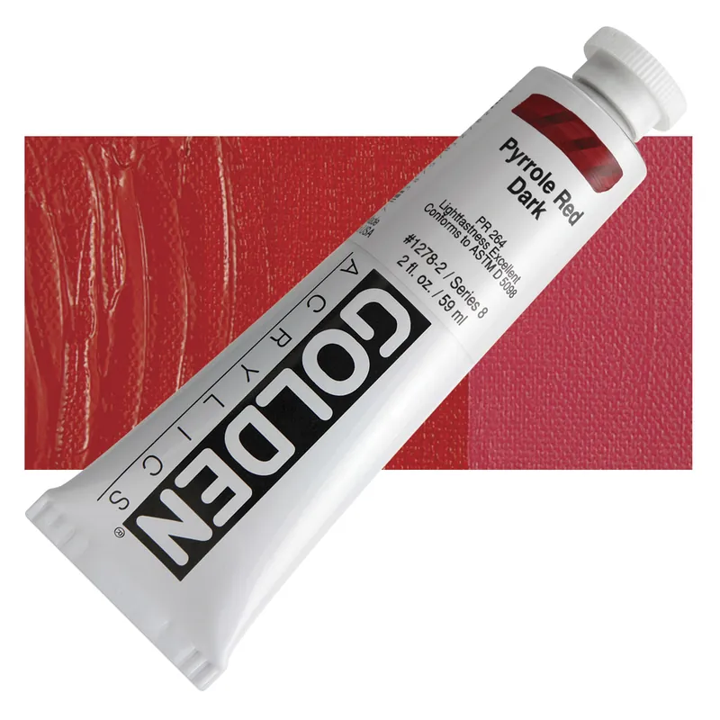 Golden heavy body acryl 60ml – S8 – 1278 pyrroly red dark Aanbieding