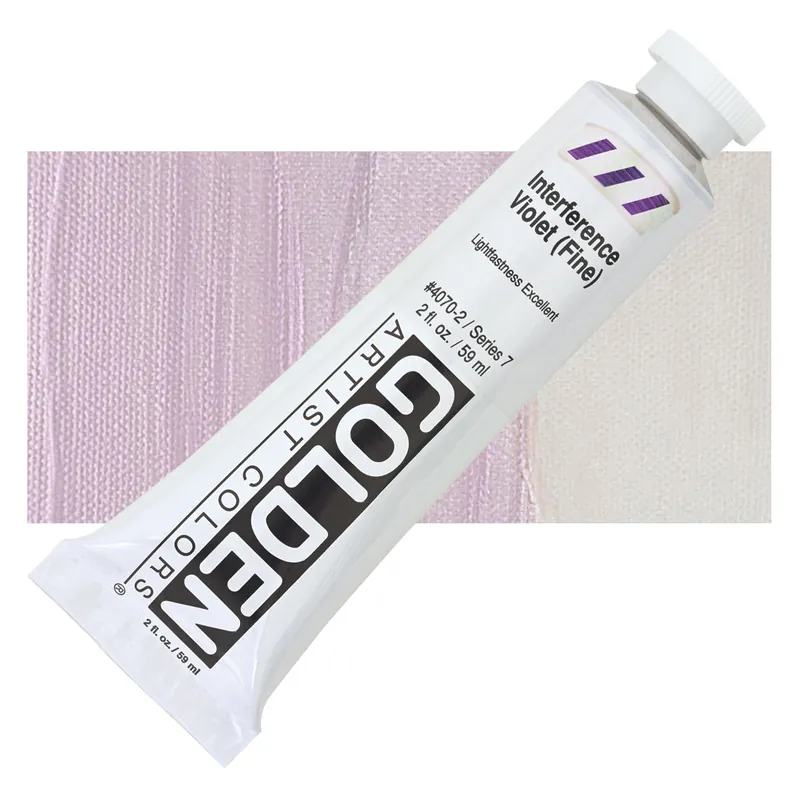 Golden heavy body acryl 60ml – S7 – 4070 interference violet (fine) Beperkt Aanbod