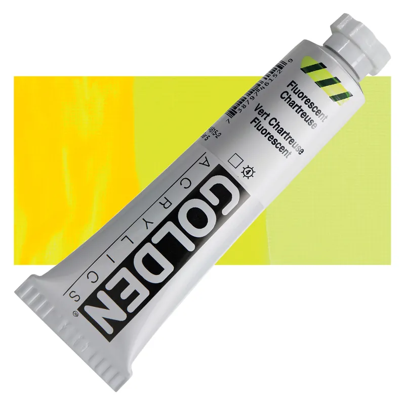 Golden heavy body acryl 60ml – S5 – 4615 fluorescent chartreuse Rechtstreeks Van De Fabrikant