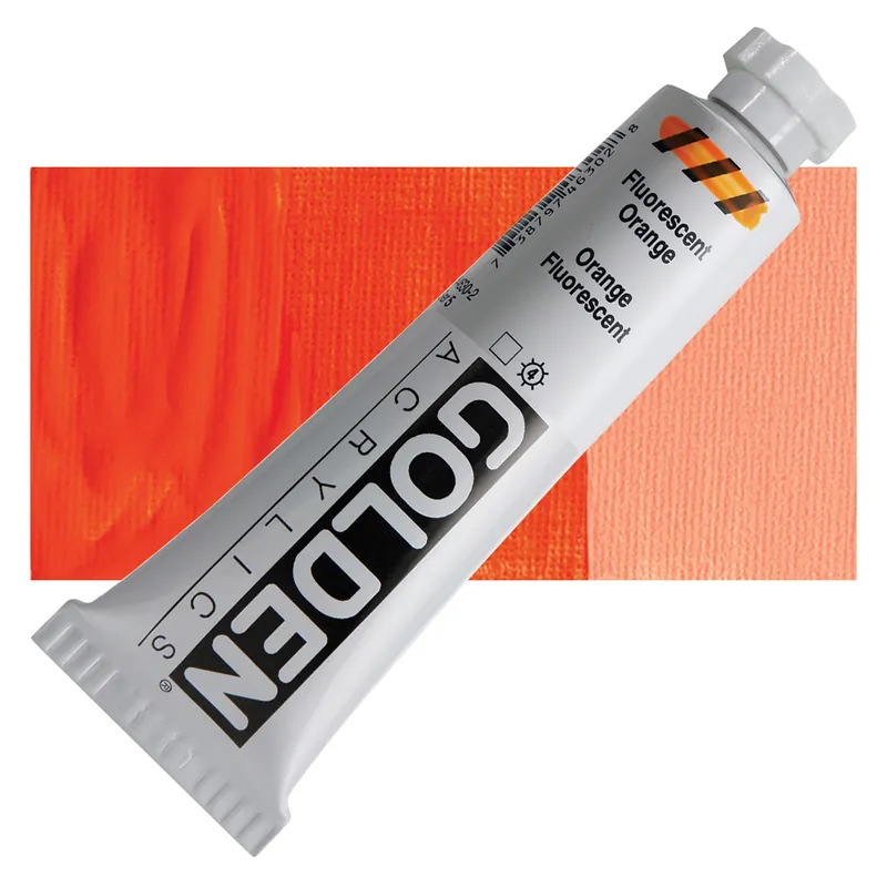 Golden heavy body acryl 60ml – S5 – 4630 fluoresecent orange Weekendaanbieding