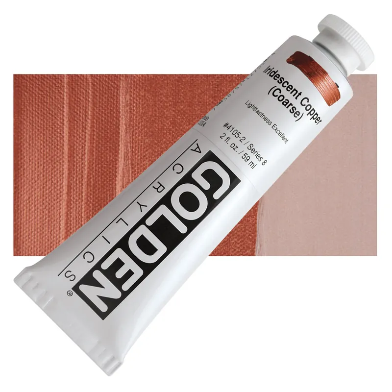 Golden heavy body acryl 60ml – S8 – 4105 Iridescent Copper (coarse) Laatste Kans