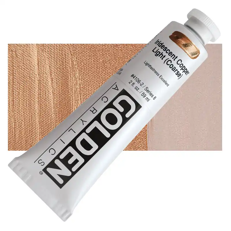 Nu Kopen Golden heavy body acryl 60ml – S8 – 4106 Iridescent Copper Light (coarse)