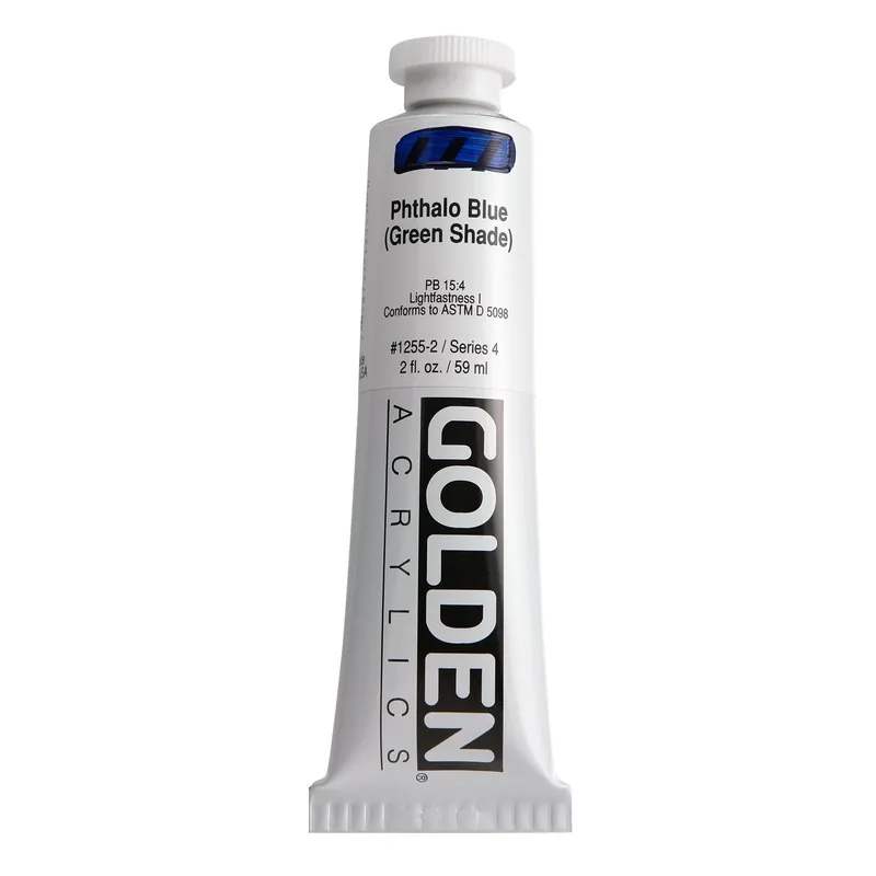 Golden heavy body acryl 60ml – S4 – 1255 phthalo blue (green shade) Koop Online