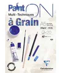 Speciale Aanbieding Clairefontaine Paint on – a Grain A5 250gr