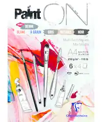 Clairefontaine Paint on multi colour A4 250gr Direct Verzonden