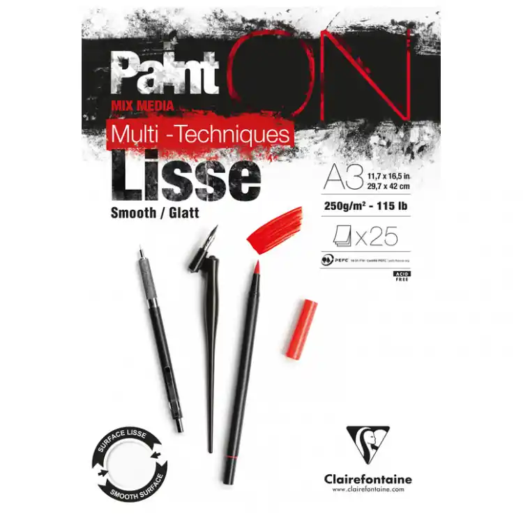 Clairefontaine Paint on – Lisse A3 250gr Nu Kopen
