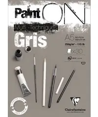 Clairefontaine Paint on gris A5 250gr Betrouwbaar