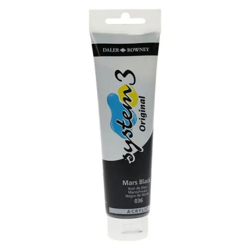 DalerRowney system3 150ml 036 mars black Dagaanbieding