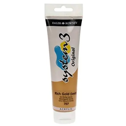 Goedkoop DalerRowney system3 150ml 707 rich gold