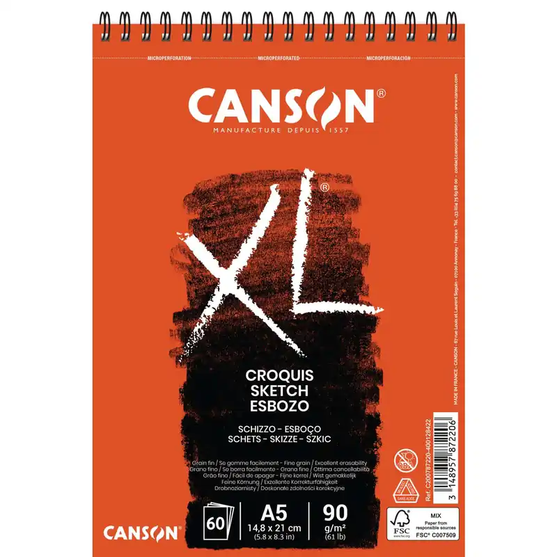 Canson Croquis XL A5 korte zijde Bestel Nu
