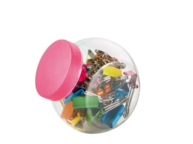 Populair Alco papierklem 25x 19mm neon